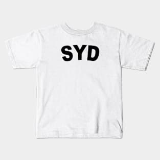 SYD Black Bold Kids T-Shirt